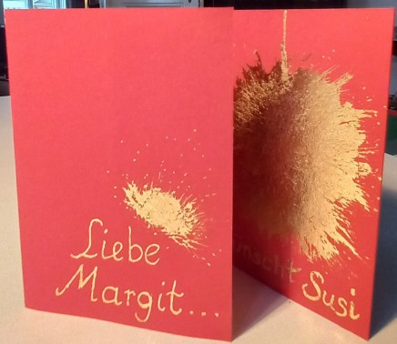 Workshop:Susanne Riha: Goldkalligraphie und Vergolden mit Blattgold"