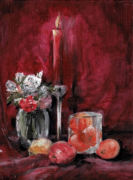 Workshop: Susanne Riha " Stillleben in Acryl", copyright Susanne Riha